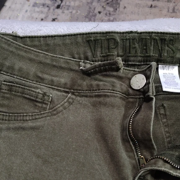 VIP Olive Skinny Jeans - Picture 3 of 4